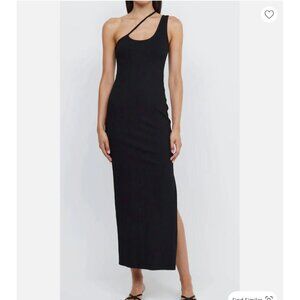 (Brand NEW) Bec & Bridge Anastasia Asymmetrical Maxi Dress In Black Size AU6